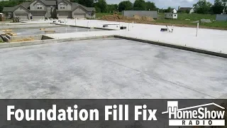 What should I use to fix bad backfill on foundation repair?