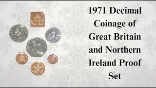 1971 Decimal Coinage of Great Britain and Northern Ireland Proof Set