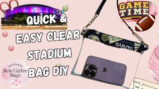 How to make a clear stadium bag beginners can do it