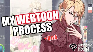 My Webtoon Process!✨ + QnA | CLIP STUDIO PAINT |