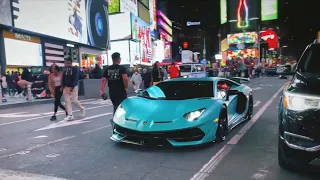 Lamborghini Aventador SVJ  Blu Glauco in NYC