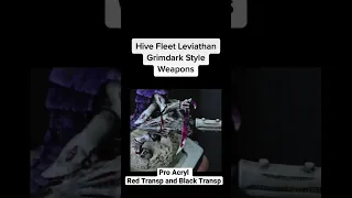 How to paint Hive Fleet Leviathan in a GRIMDARK style- the weapons