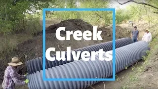 Culverts Installed In The Creek!