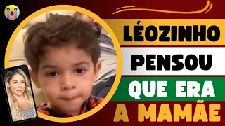 LÉOZINHO PENSOU QUE A MAMÃE LIGOU PARA VOVÓ