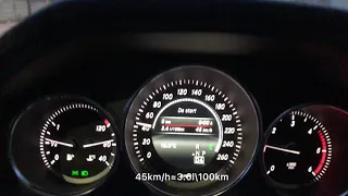 Mercedes-Benz E 220 W212 2014 Fuel Consumption (45-160km/h)