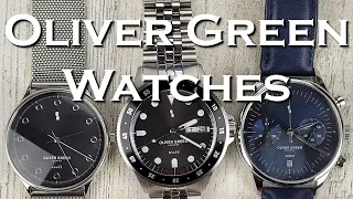 Oliver Green Watches Comparison - Arbor, Caeli, and Mare