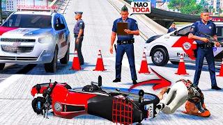 POLICIA DERRUBOU MEU IRMÃO NA FUGA 🤦🏻‍♂️ | GTA V: VIDA REAL #424