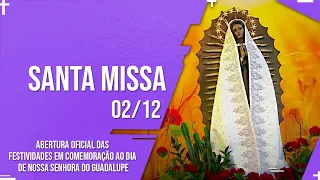 SANTA MISSA AO VIVO | PADRE REGINALDO MANZOTTI | 02/12/22