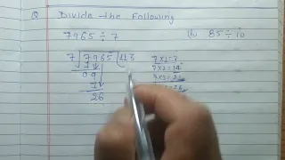 Divide the following by simple method