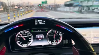 W222 S63 AMG 전기형 풀악셀