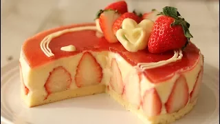 Strawberry Cake Fraisier｜HidaMari Cooking