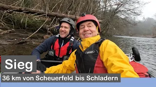 Die Sieg - weit oben. Winterliche Paddeltour mit Grabner Escape und Gumotex Swing