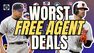 Top 10 WORST EVER $100 million+ MLB free agent signings