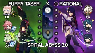 C0 Tighnari Furry Taser X C1 Raiden National | Spiral Abyss 3.0 Floor 12 9 Stars | Genshin Impact