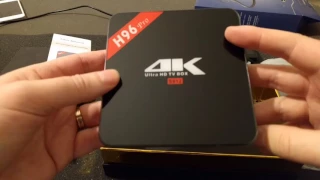 H96 pro amlogic S912 Android TV Box unboxing