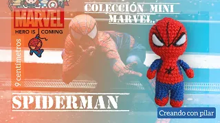 SPIDERMAN AMIGURUMI -CROCHET ( COLECCION MINI MARVEL)