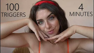 ASMR 100 TRIGGERS IN 4 MINUTES ✨(100K SPECIAL)