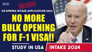 ⛔SHOCKING!! No More F1 Visa Bulk Opening | F1 visa | Visa slots announcement | Study in USA 2023