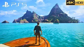 Uncharted 4: A Thief's End Walkthrough (PS5) Chapter 12: At Sea (4K 60FPS)