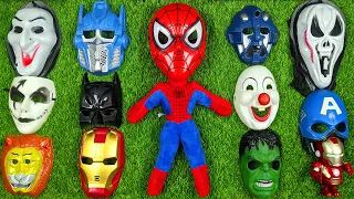 Mask Review : Spider-man Mask, Captain America, Bumblebee, Lion,Iron man, Hulk, Hacker, Milk Cow