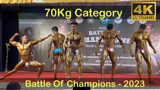 70Kg IBBF BATTLE OF CHAMPIONS Mr.Tamilnadu 2023 by BASEKO Fitness at ICF High School #mrtamilnadu