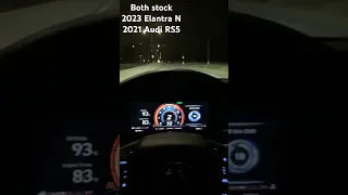 Elantra N vs 2021 audi RS5