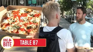 Barstool Pizza Review - Table 87 (Brooklyn, NY) Bonus Building Climber