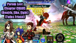 DFFOO GL#216.1 POROM LOST CHAPTER CHAOS (Beatrix, Eiko, Eight) 690k Score | 91 Turns