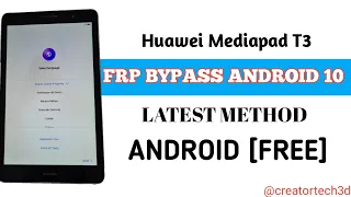 huawei mediapad t3 frp bypass Android 10/11 | All Huawei frp bypass method 2023 #huaweifrpbypass