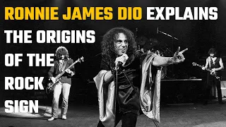 Ronnie James Dio explains the origin of the rock sign