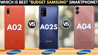 Samsung A02 Vs Samsung A02s Vs Samsung A04