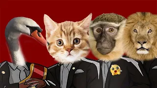 Swan & Monkey & Lion & Cat - Coffin Dance Meme ( COVER )