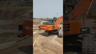 😍😍 excavator work Tata Hitachi 210x poclain machine #youtubeshorts #viral #excavators