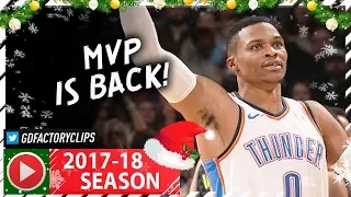 MVP Westbrook IS BACK, Full Highlights vs Hawks (2017.12.22) - 30 Pts, 15 Ast, GAME-WINNER!