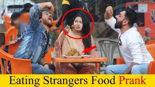 Eating Strangers Food Prank - Epic Reaction 😂 😂