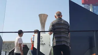 Roma-Feyenoord the trophy by very close, uefa conference league Tirana Albania