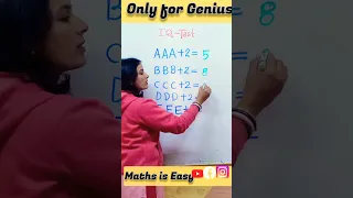 IQ Test for Genius | Maths Puzzle | Viral Maths Problem #shorts #fun  #youtubeshorts #trending #iq