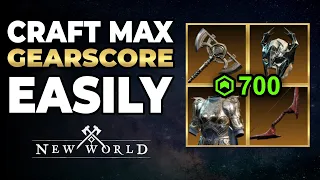 5 EASY Ways To Craft Gear Score 700 Gear in New World