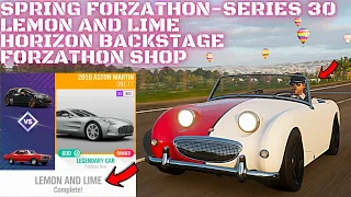 FORZA HORIZON 4-HOW TO COMPLETE Lemon and lime spring weekly forzathon challenges-Lake lodge removed