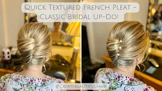 Live with Pam - Textured French Pleat Bridal, The Perfect Classic Up-Do Bridal Hair Tutorial!