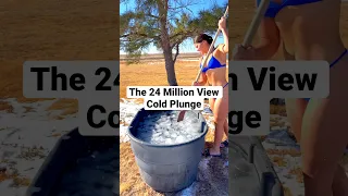 The 24 MILLION VIEW Cold Plunge #coldwatertherapy #coldtherapy #icebath