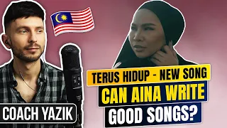 YAZIK reacts to Malaysian Singer Aina Abdul - Terus Hidup