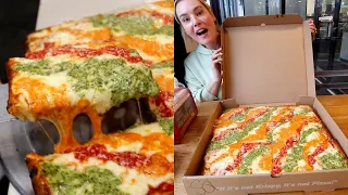 Possibly the SAUCIEST PIZZA of all time. Krispy Pizza in New Jersey! | DEVOUR POWER