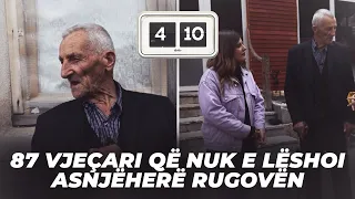Një ditë me 87 vjeçarin nga fshati Kuçishtë i cili nuk e lëshoi asnjëherë Rugovën