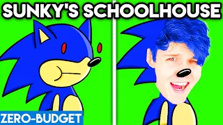 SUNKY'S SCHOOLHOUSE WITH ZERO BUDGET! (Funny Sunky Sonic Parody by LANKYBOX!)