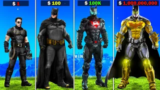 $1 BATMAN SUIT to $1,000,000,000 BATMAN SUIT in GTA 5!