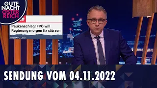 Gute Nacht Österreich mit Peter Klien vom 04.11.2022