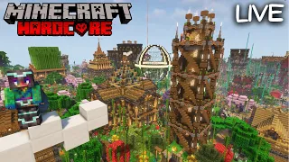 Building a Custom Watchtower in Hardcore Minecraft - Survival Let's Play 1.20