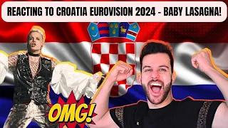 REACTING TO CROATIA'S EUROVISION 2024 SONG! / BABY LASAGNA - RIM TIM TAGI DIM