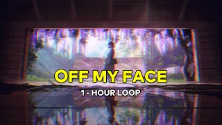 Justin Bieber - off my face (Gustixa) (1 Jam /1-Hour Loop)【 Lirik / Lyrics + Terjemahan Indonesia 】